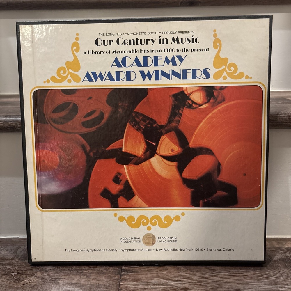 3 LP Box Set The Longines Symphonette Our Century In Music Academy Award Winners